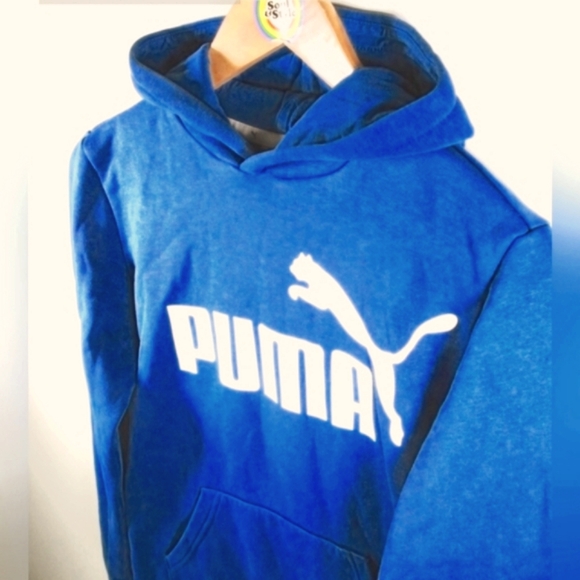 (M)🆕️PUMA🔥Host Pick🔥 Rare Royaly Blue💙 Sweatshirt Hoodie Ptp20"×L25" - Picture 4 of 12
